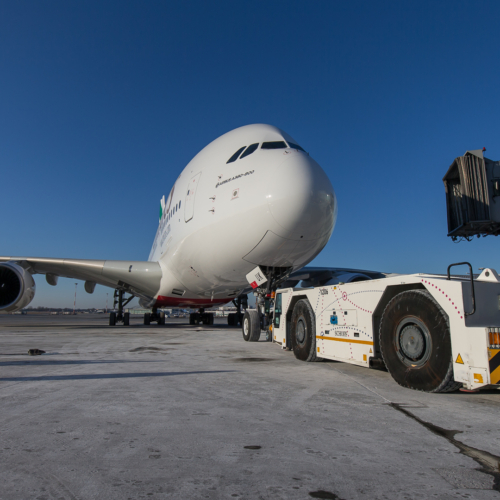 Airbus A380 Emirates w Warszawie